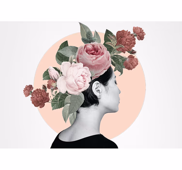 Fototapet cu flori accesorii florale pentru păr - TenStickers
