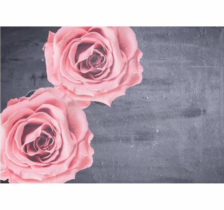 Fototapet cu flori detaliu trandafiri roz - TenStickers