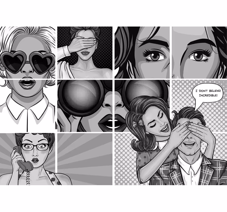 Fototapet arta expresii pop art - TenStickers