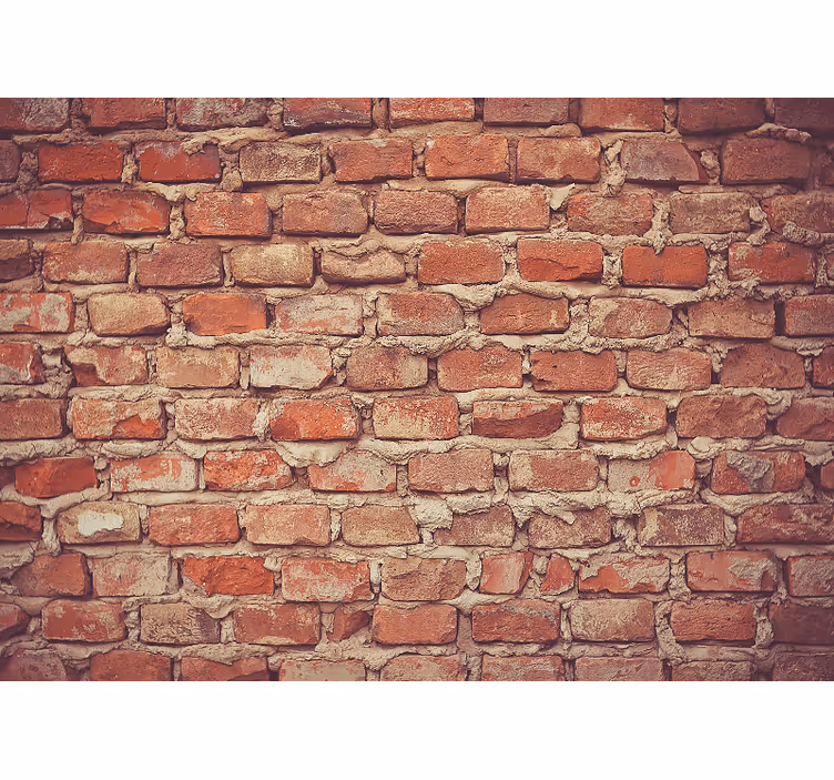 Fototapet din cărămidă în stil brut, design vechi - TenStickers