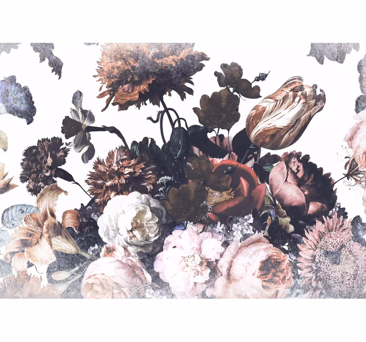 Fototapet cu flori design aranjament floral - TenStickers