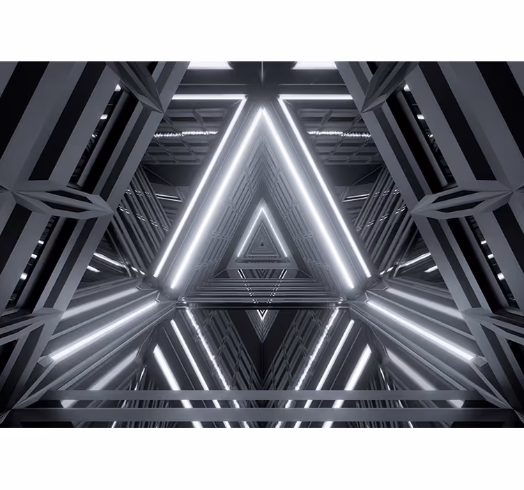 Tunel futurist fototapet modern 3d - TenStickers