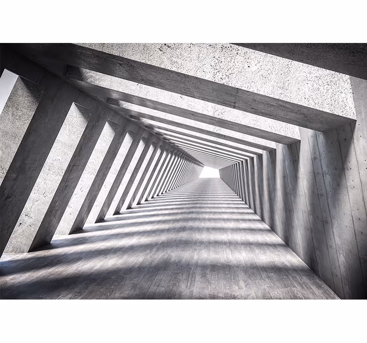 Tapet 3d tunel misterios - TenStickers