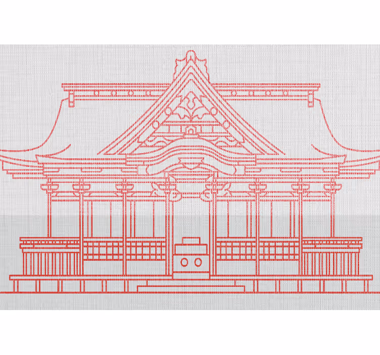Fototapet de oraș arhitectură japoneză tradițională - TenStickers