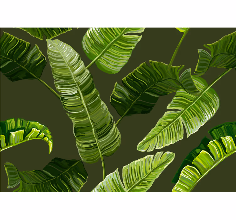 Fototapet natura foliaj verde luxuriante - TenStickers
