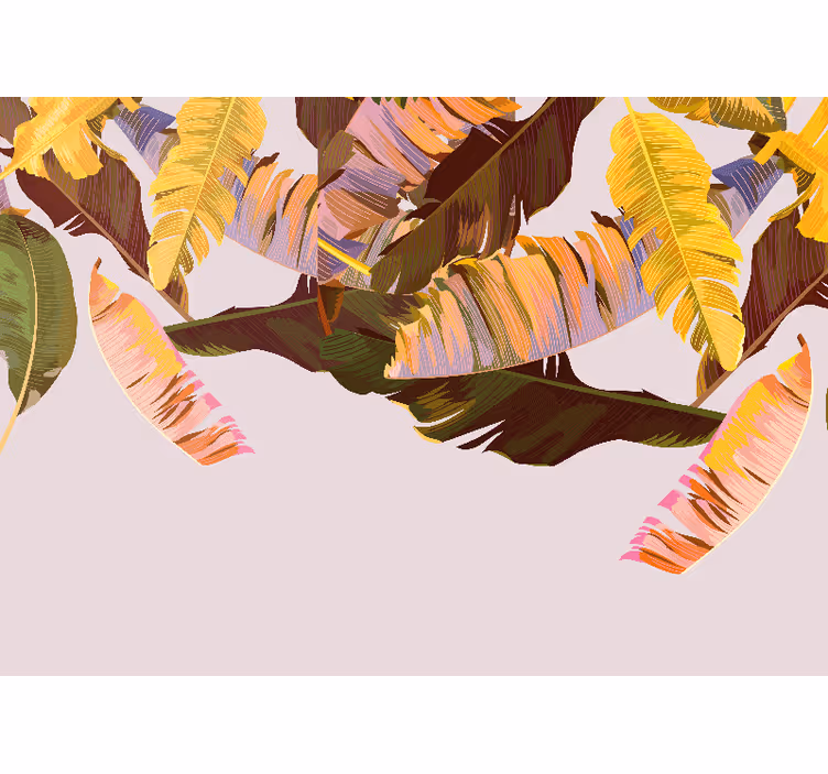 Fototapet natura modele de frunze exotice - TenStickers