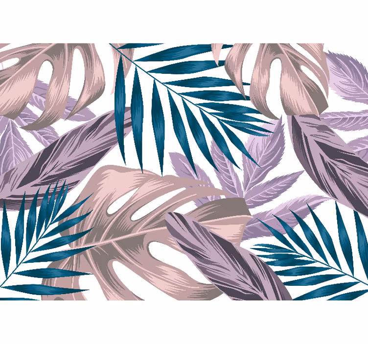 Fototapet natura cu motiv de frunziș tropical - TenStickers