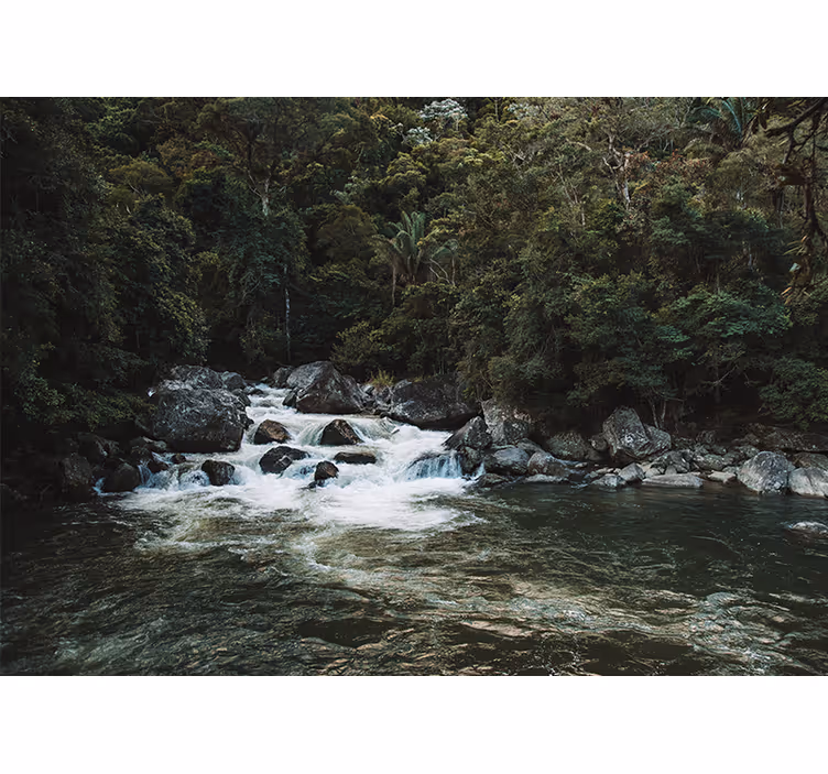 Fototapet natura scena fluvială senină - TenStickers