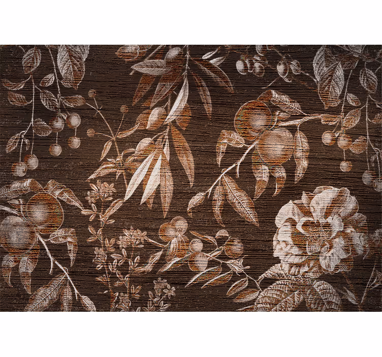 Fototapet cu flori design artistic floral - TenStickers
