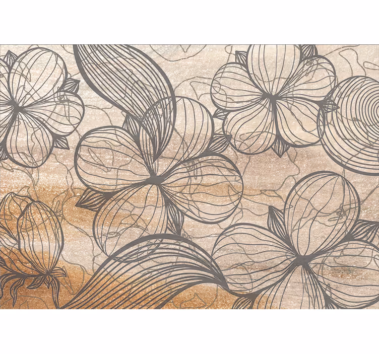 Fototapet cu flori modele florale elegante - TenStickers