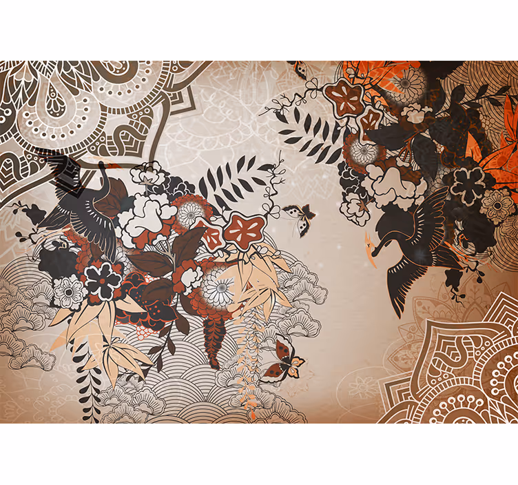 Fototapet mandale modele florale - TenStickers