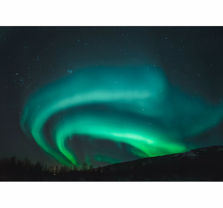 Fototapet natura exponatul aurora borealis - TenStickers