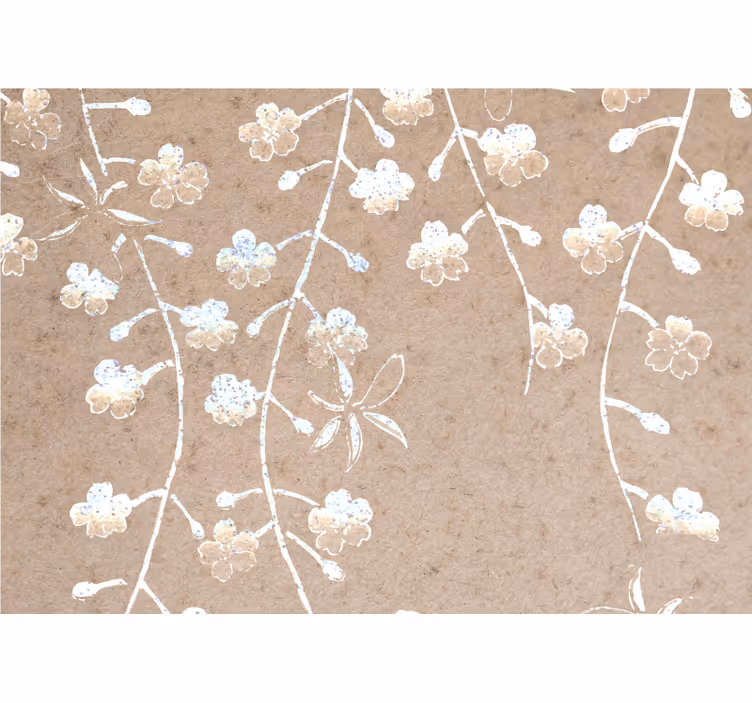 Fototapet cu flori ramuri florale delicate - TenStickers