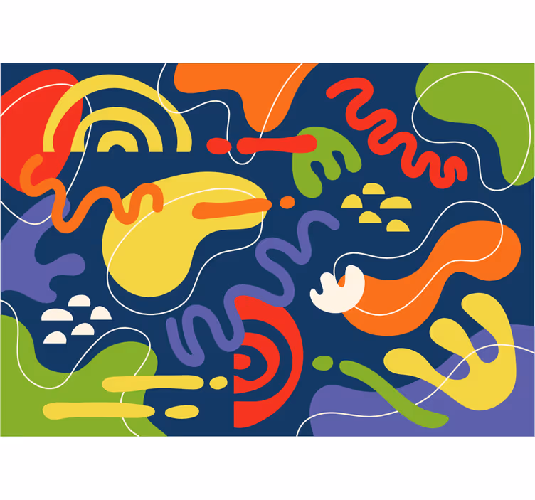 Fototapet abstract valuri dinamice de culoare - TenStickers