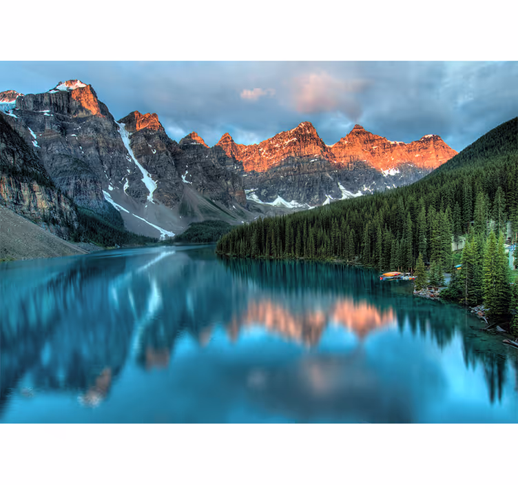 Fototapet peisaje lacul grand alpine - TenStickers