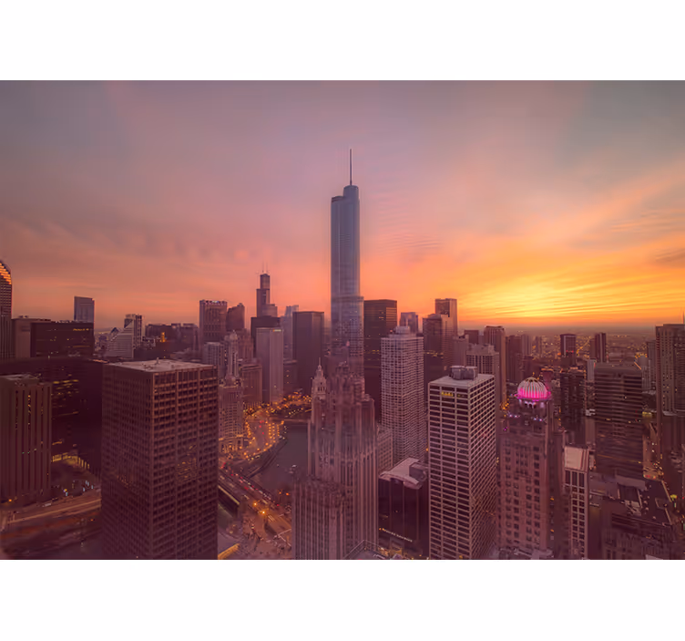 Apus de soare new york fototapet new york - TenStickers