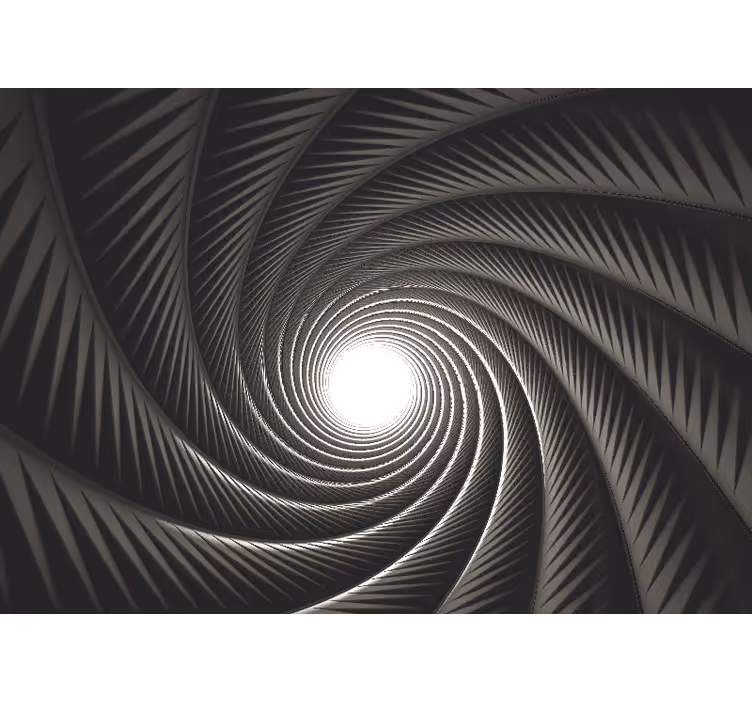 Fototapet 3d cu efect de spirală geometric modern 3d - TenStickers