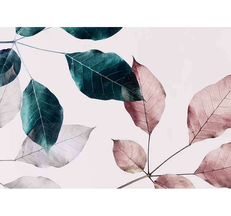 Fototapet natura elemente elegante de frunze - TenStickers