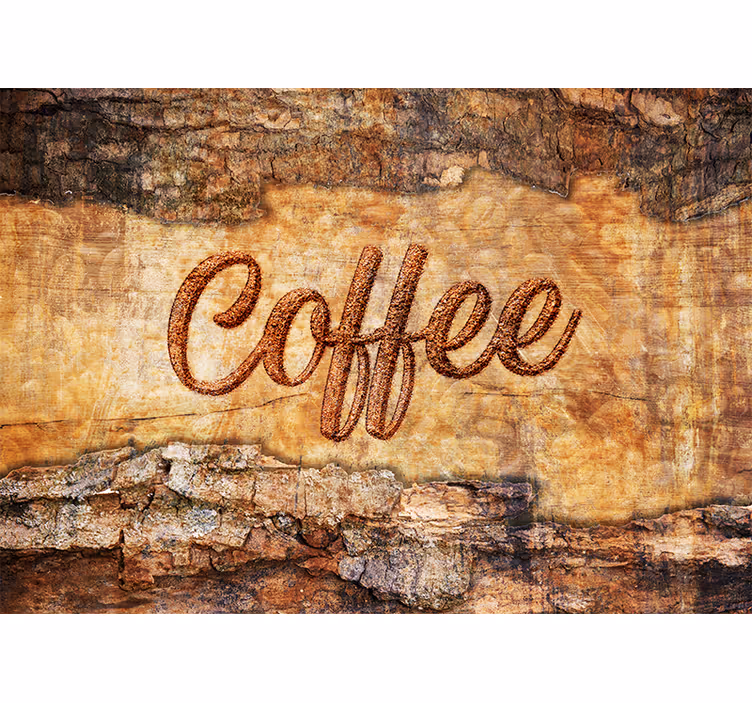 Fraze fototapet design texturat cafea - TenStickers