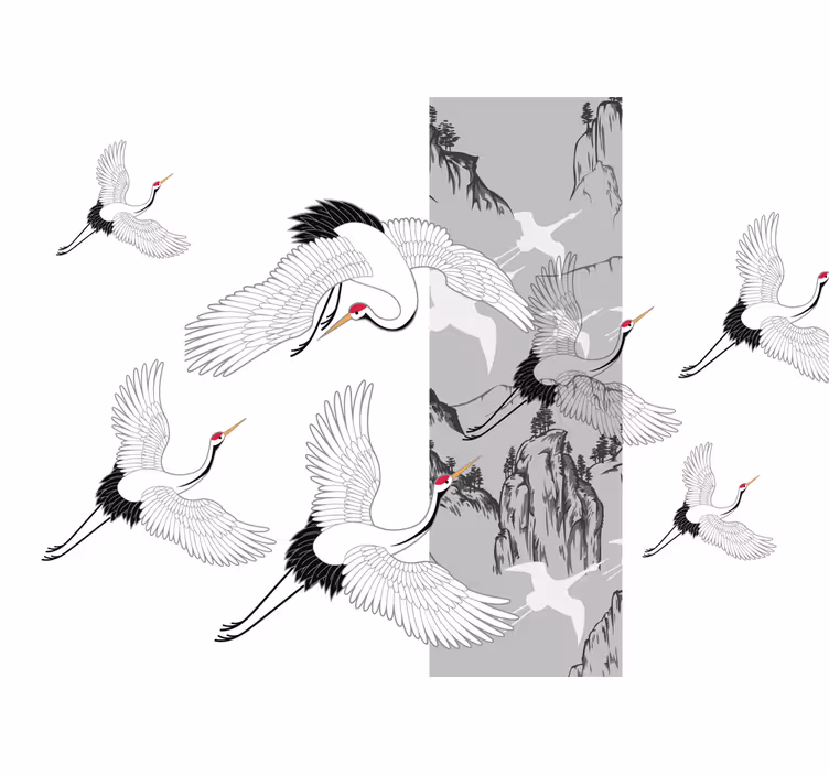 Fototapet animale design cu țarca zburătoare - TenStickers