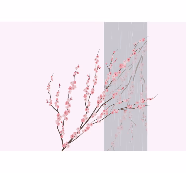 Fototapet cu flori trandafirii delicate roz - TenStickers