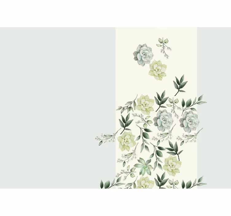 Mural estetic elegant trandafiri hol - TenStickers