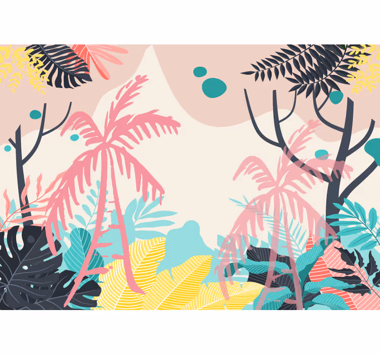 Fototapet natura viața plantelor tropicale - TenStickers