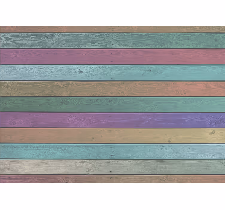 Tapet mural din scanduri din lemn "stil boho". - TenStickers