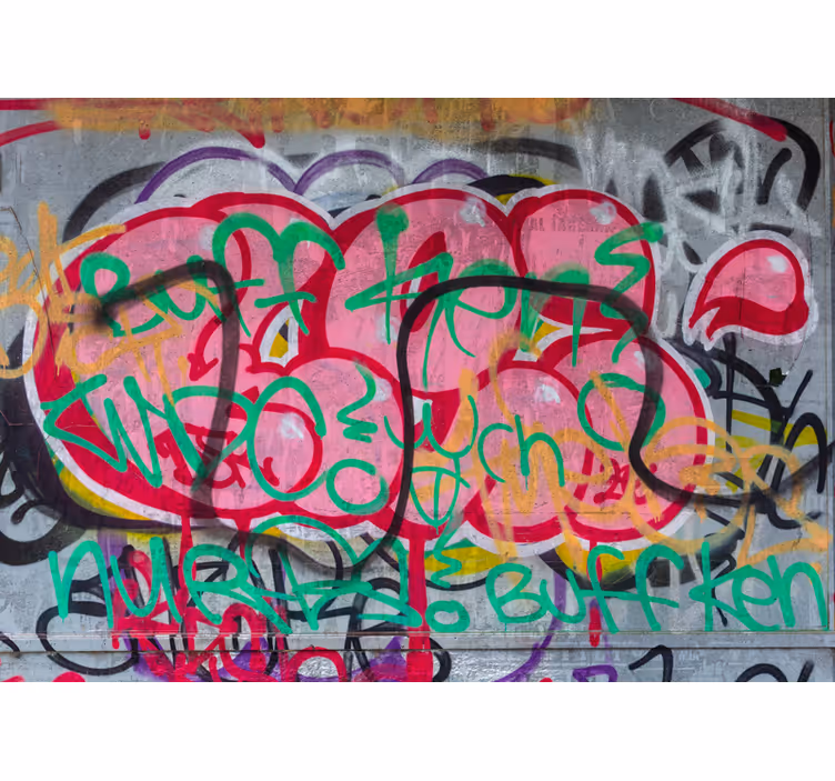 Fototapet artă urbană măiestria vibrantă a orașului - TenStickers