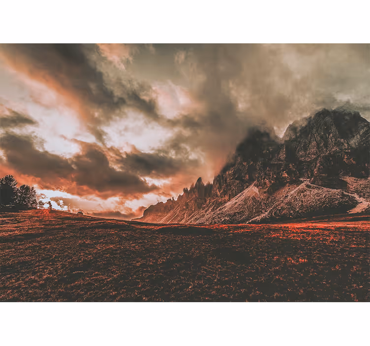 Fototapet peisaje peisaje montane dramatice - TenStickers