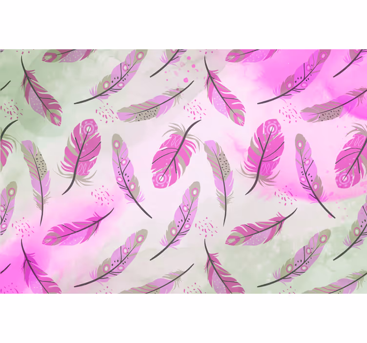 Tapet zen cu pene boho - TenStickers