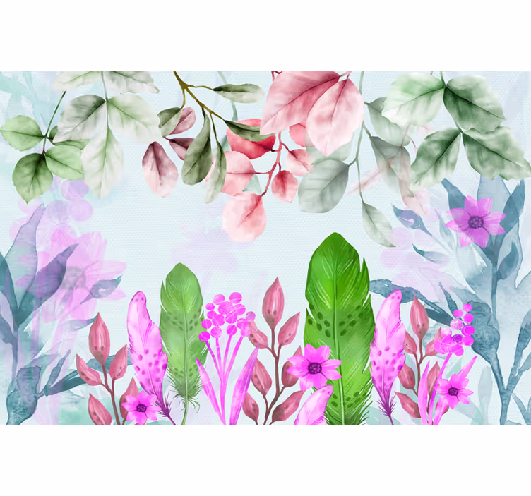 Foto de fundal cu plante boho - TenStickers