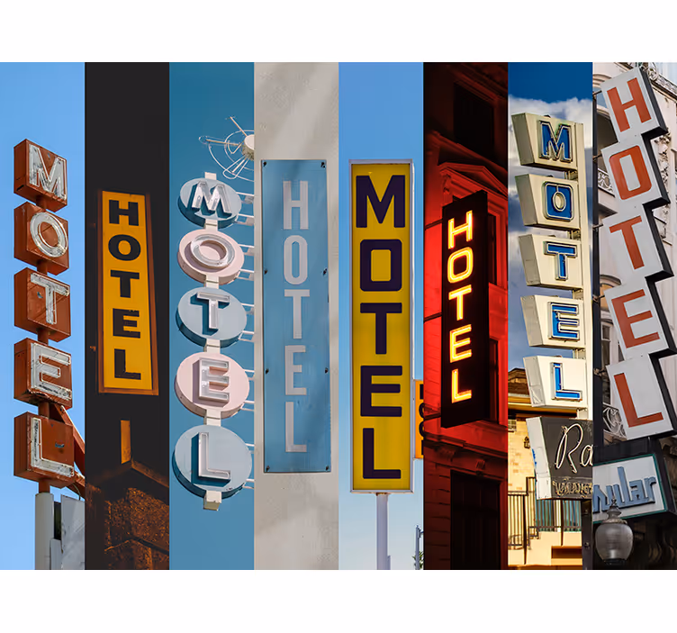 Tapet fototapet semne hotel - TenStickers