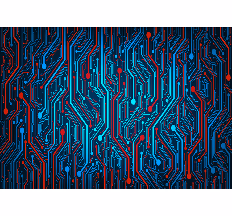 Fototapet abstract Circuit de fir - TenStickers