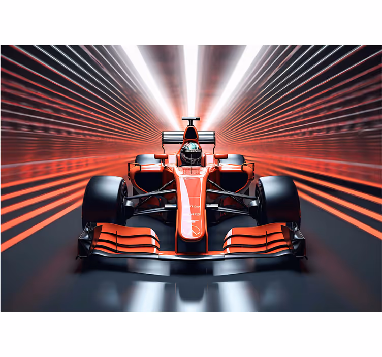 Fototapet pentru tineret formula rosie 1 - TenStickers