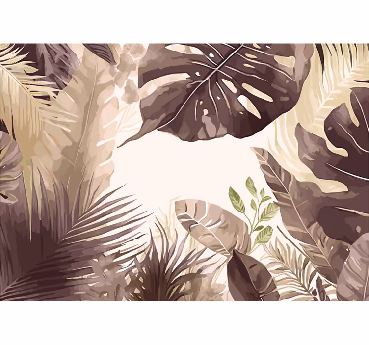Fototapet baie plante tropicale - TenStickers
