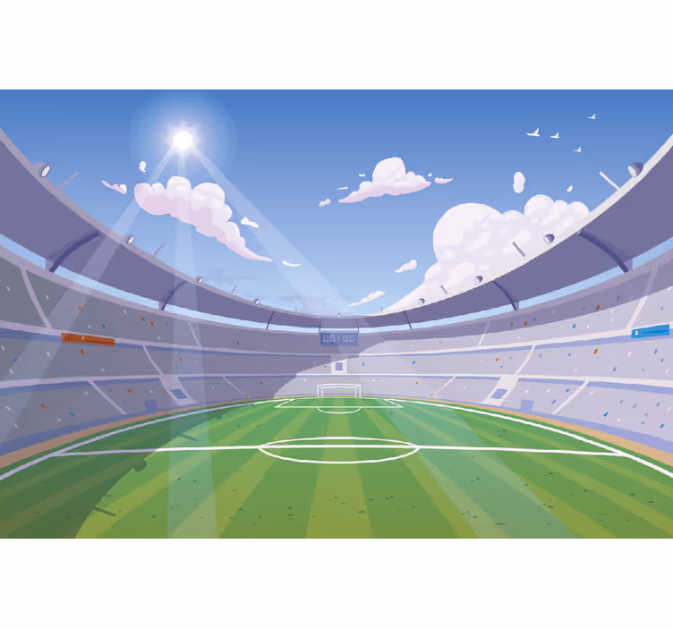 Fototapet pentru copii teren de fotbal - TenStickers