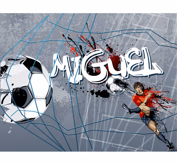 Fototapet pentru tineret gol de fotbalist - TenStickers