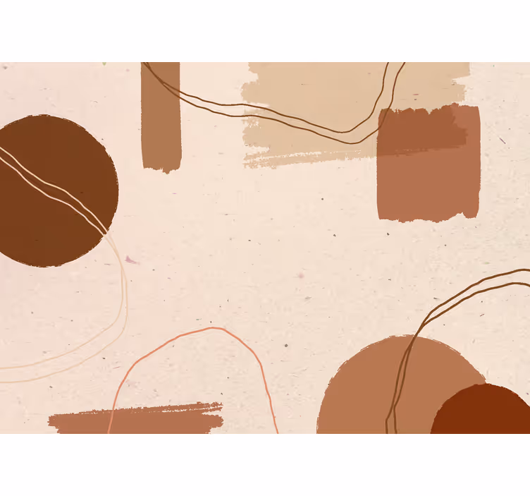 Tapet de parete terracotta design abstract - TenStickers
