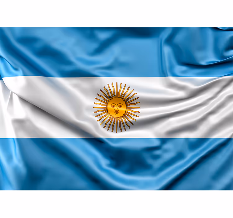 Fotomuraluri cu alte orașe și țări steagul argentinian - TenStickers