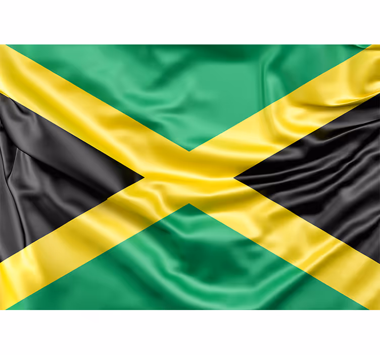 Fotomuraluri cu alte orașe și țări steag jamaican - TenStickers