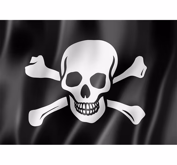 Fototapet camera de zi steag de pirati - TenStickers
