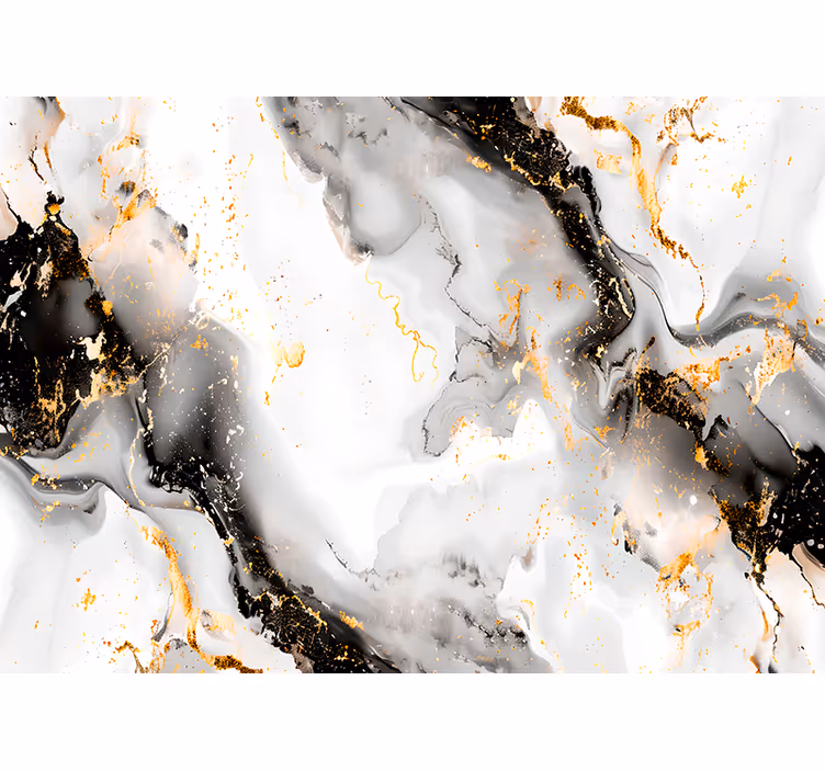 Fototapet abstract model alb-negru - TenStickers