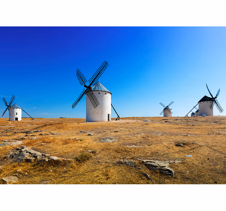 Fototapet peisaje peisaj de moara de vant - TenStickers