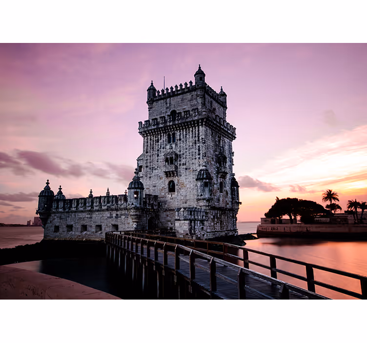 Fotomuraluri cu alte orașe și țări turnul lisboa - TenStickers