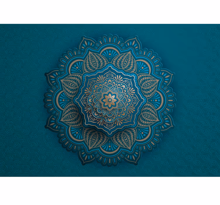 Mural de perete mandala turcoaz - TenStickers