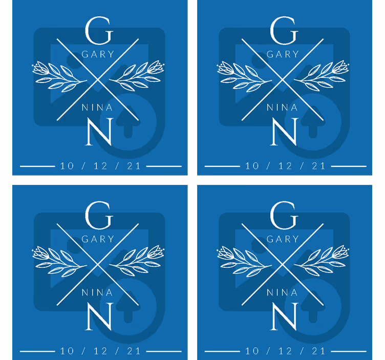 Coaster de nunta personalizat cu poza - TenStickers