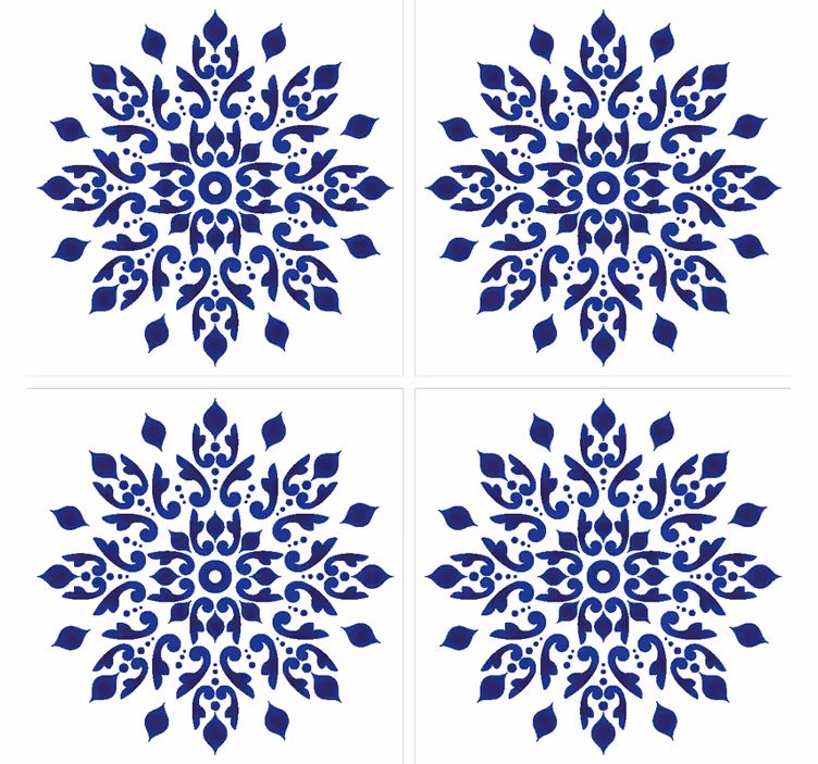 Albastru rotund clasic coaster - TenStickers