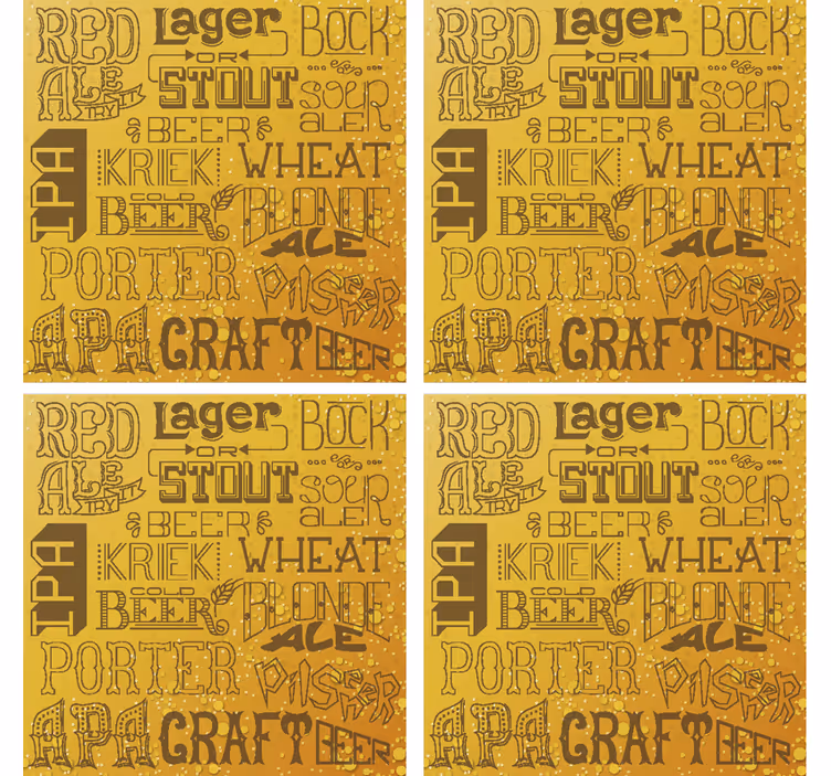 Diferite tipuri de bere coaster bar - TenStickers