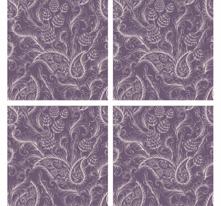 Suporturi pahare cu motiv botanic elegant - TenStickers